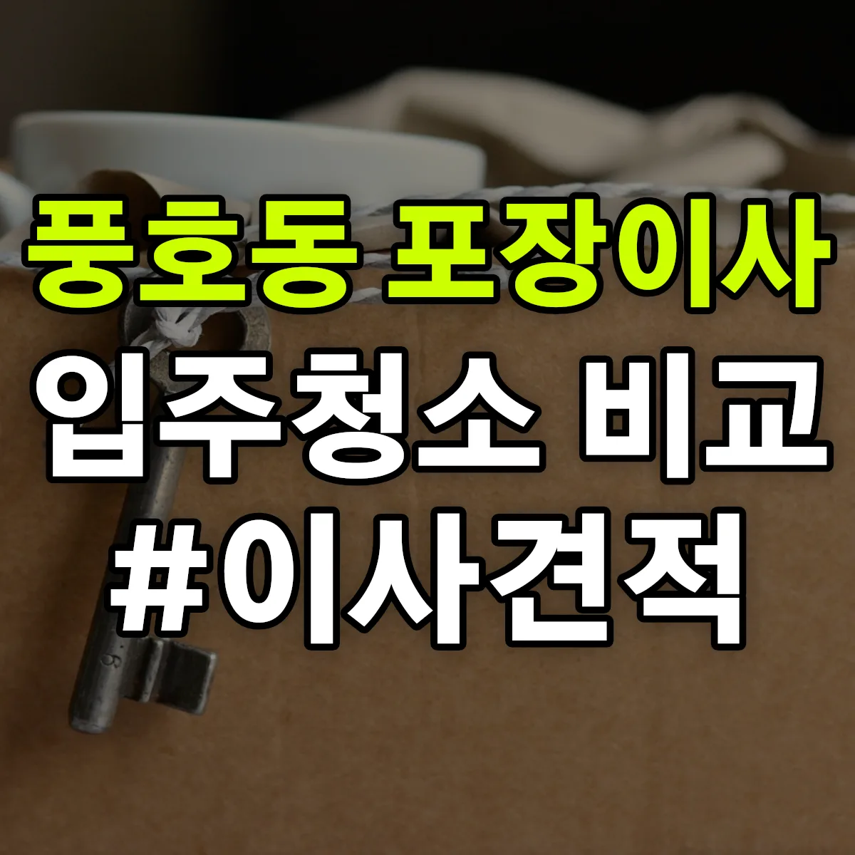 경상남도 창원시 진해구 풍호동 포장이사·입주청소 비교견적 안내
