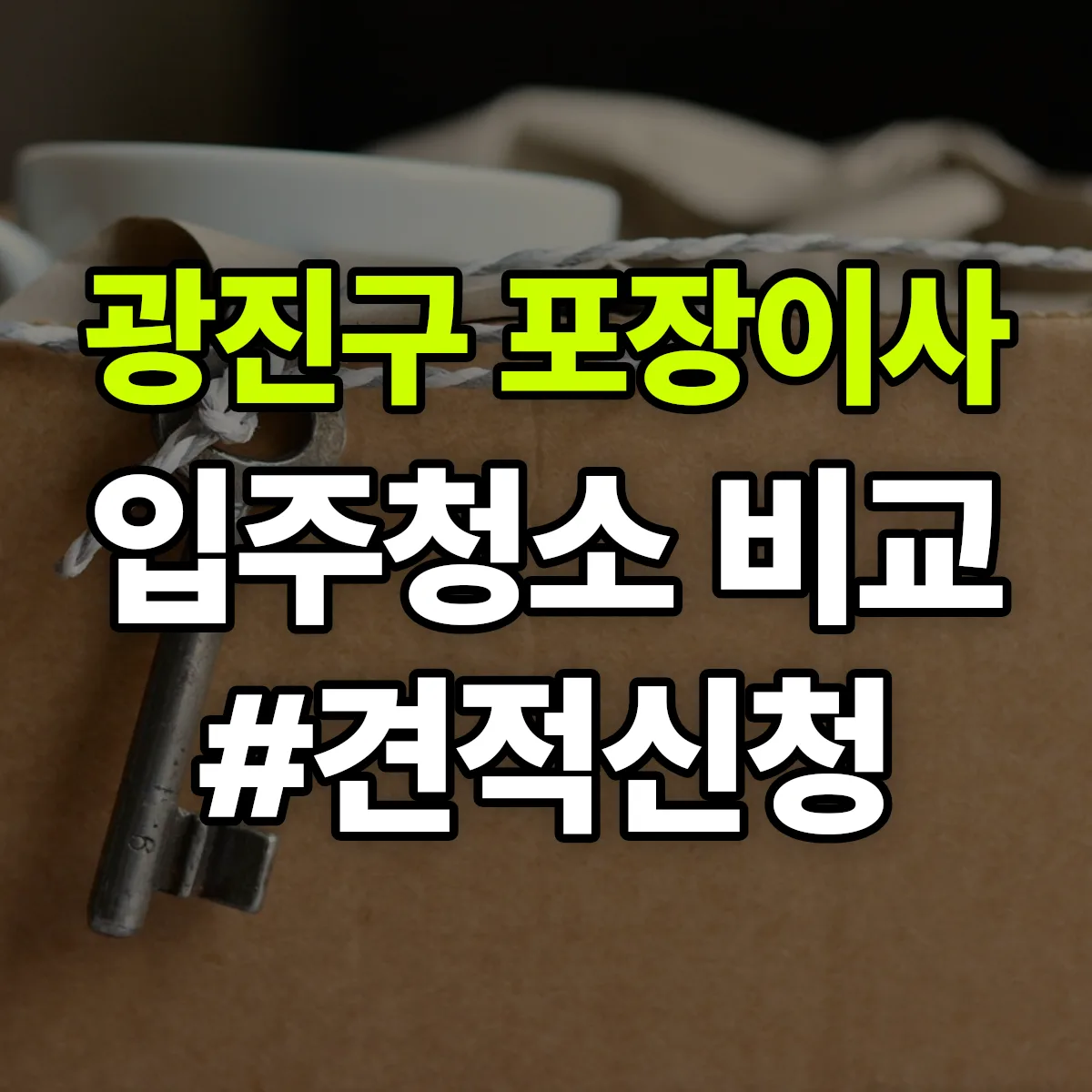 서울특별시 광진구 포장이사·입주청소 비교견적 안내