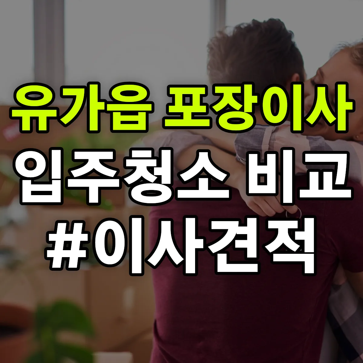 대구광역시 달성군 유가읍 포장이사·입주청소 비교견적 안내