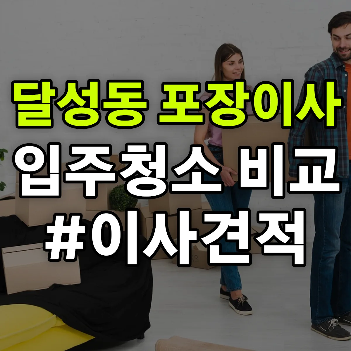 대구광역시 중구 달성동 포장이사·입주청소 비교견적 안내
