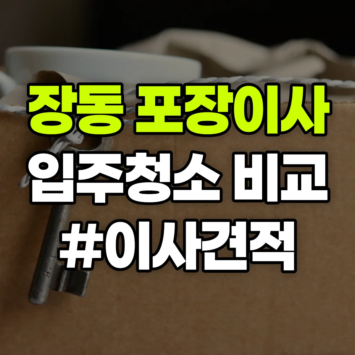 대전광역시 대덕구 장동 포장이사·입주청소 비교견적 안내