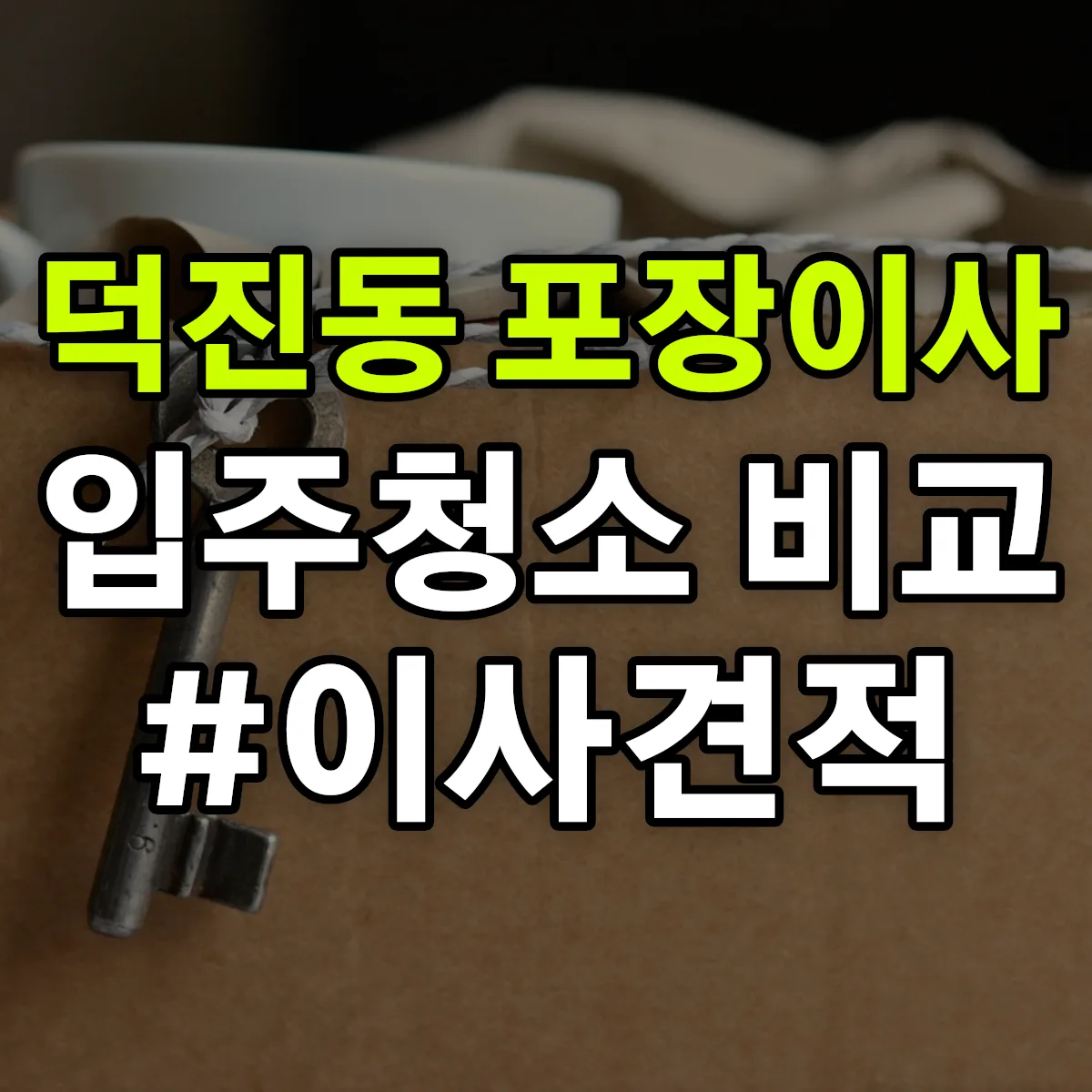 대전광역시 유성구 덕진동 포장이사·입주청소 비교견적 안내