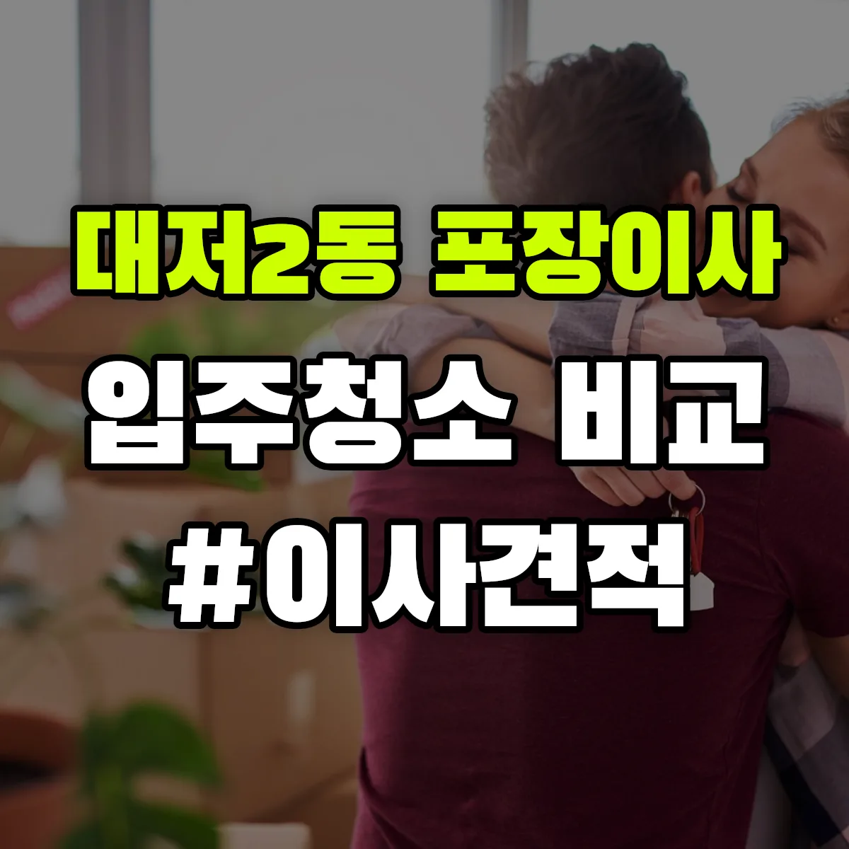 부산광역시 강서구 대저2동 포장이사·입주청소 비교견적 안내