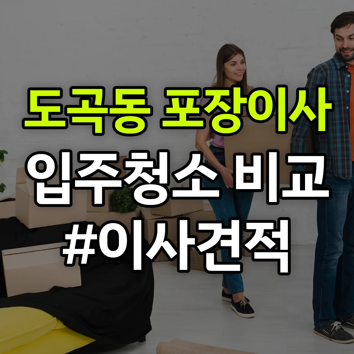 서울특별시 강남구 도곡동 포장이사·입주청소 비교견적 안내