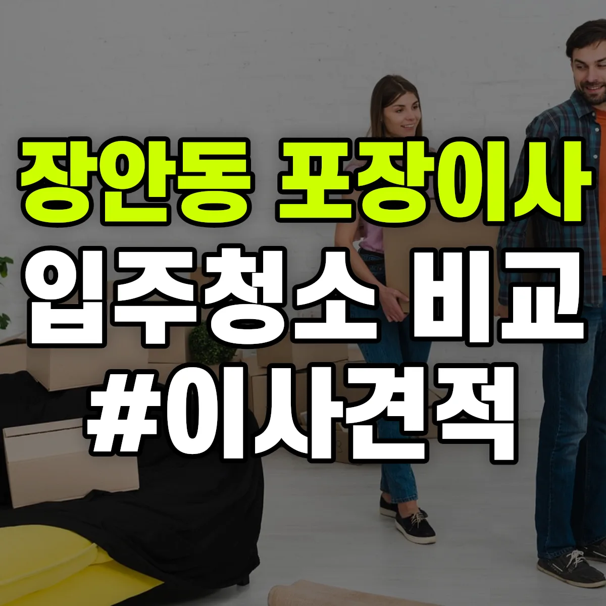 서울특별시 동대문구 장안동 포장이사·입주청소 비교견적 안내