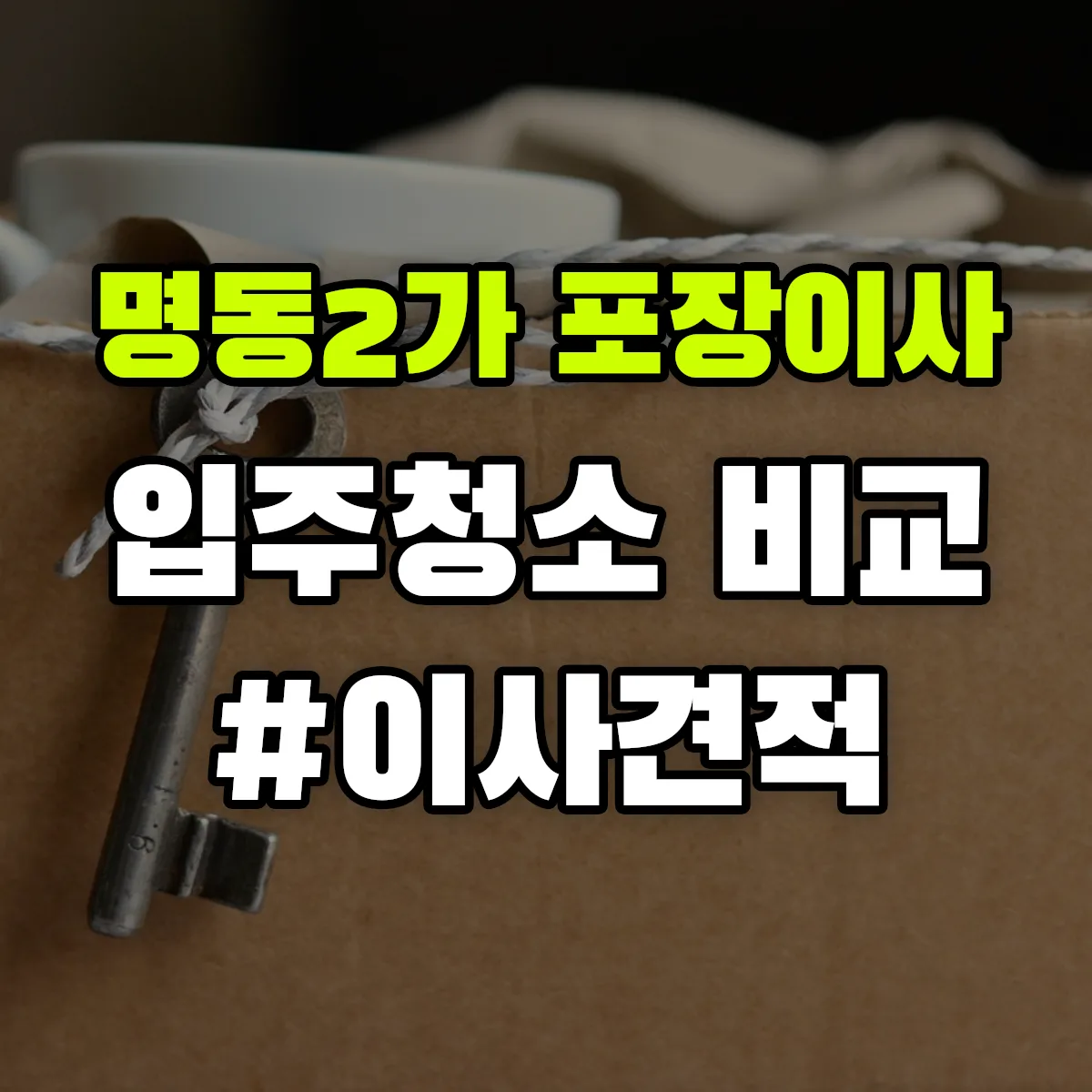 서울특별시 중구 명동2가 포장이사·입주청소 비교견적 안내