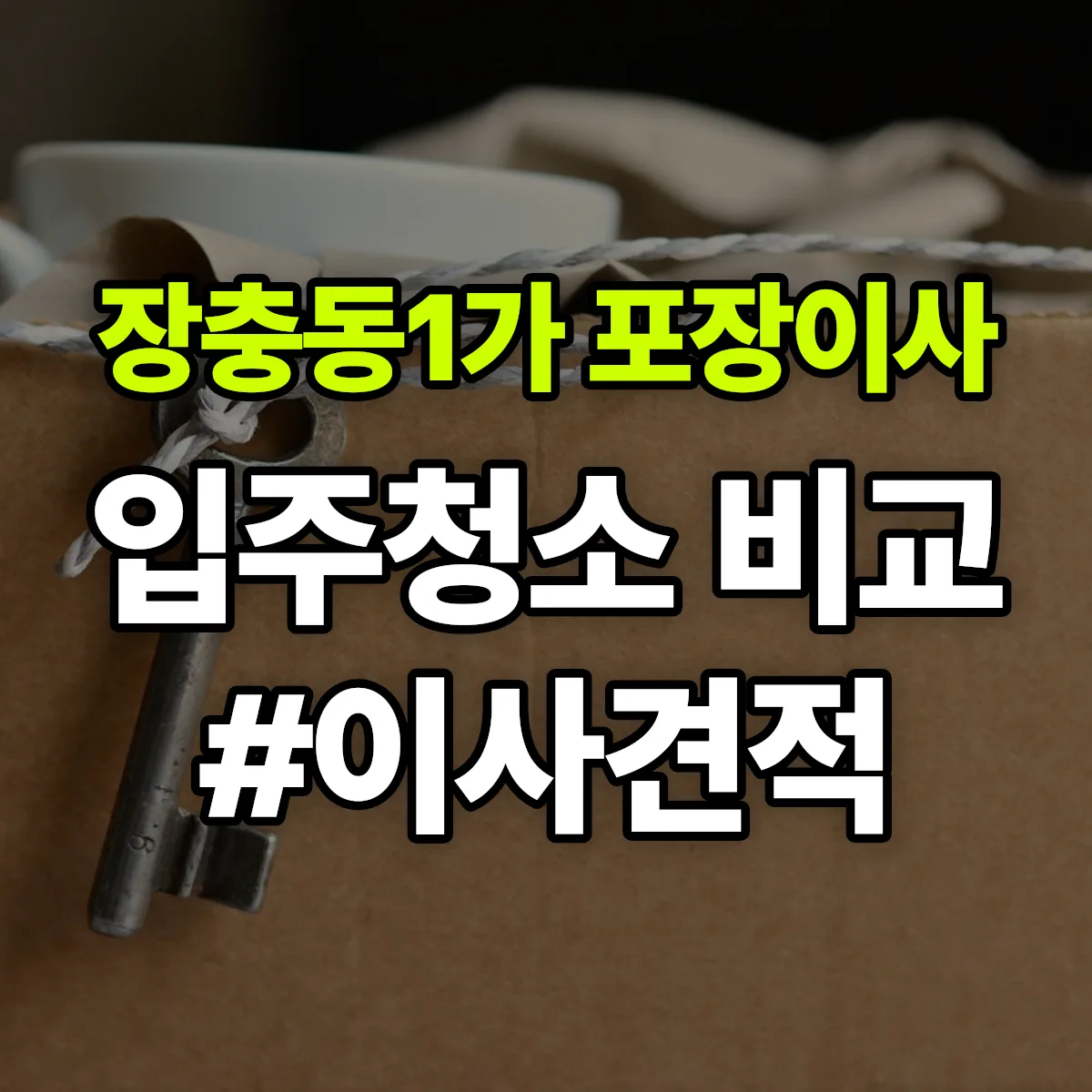서울특별시 중구 장충동1가 포장이사·입주청소 비교견적 안내