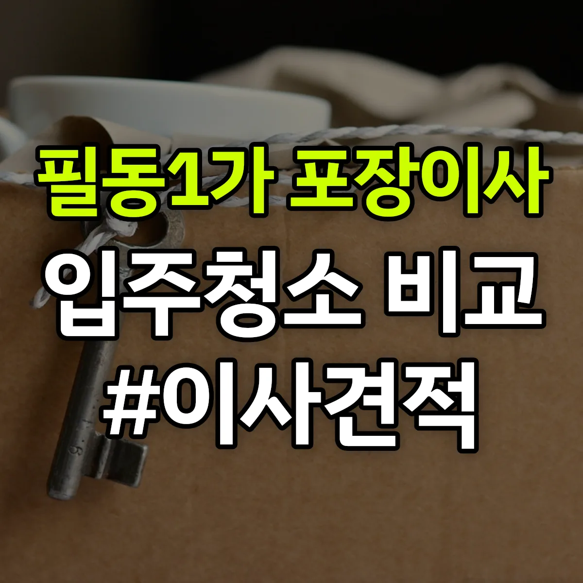 서울특별시 중구 필동1가 포장이사·입주청소 비교견적 안내