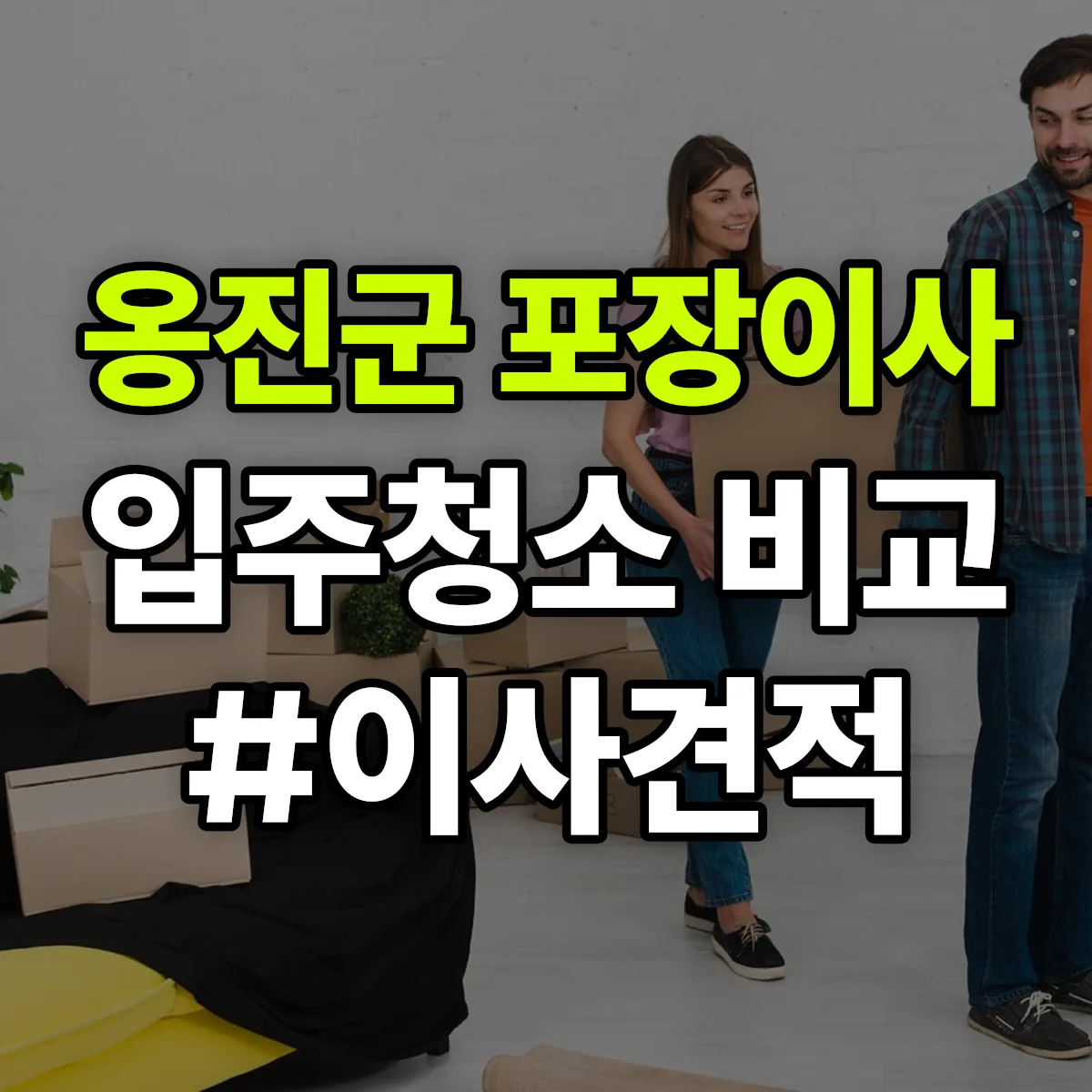인천광역시 옹진군 포장이사·입주청소 비교견적 안내