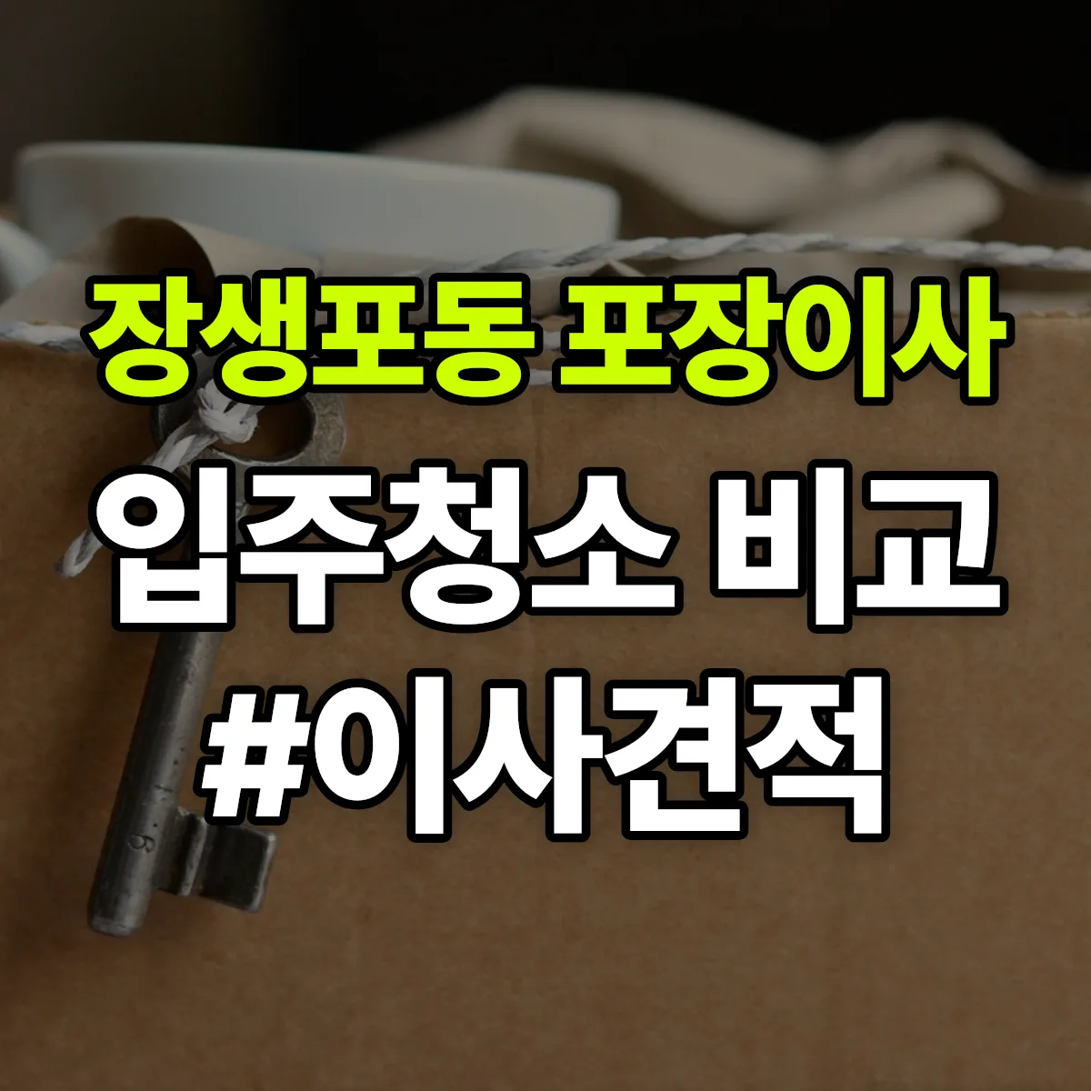 울산광역시 남구 장생포동 포장이사·입주청소 비교견적 안내
