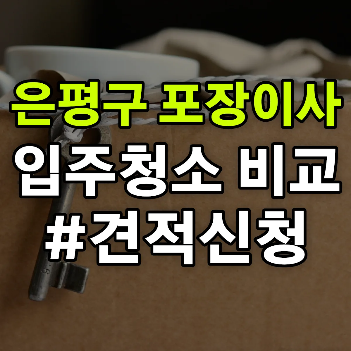 서울특별시 은평구 포장이사·입주청소 비교견적 안내