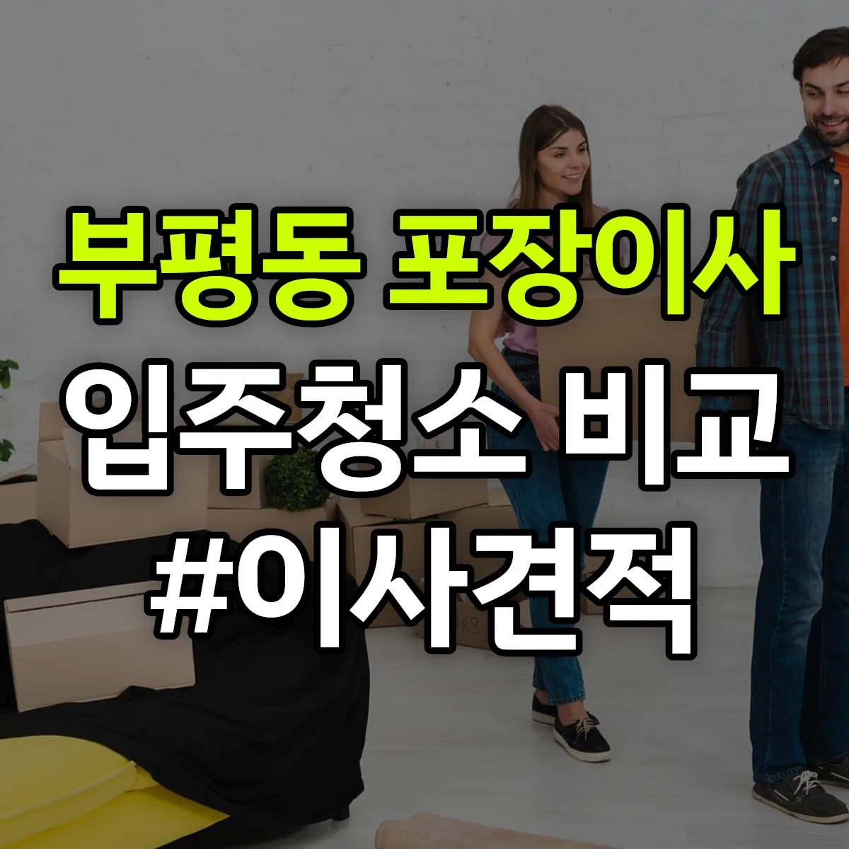 인천광역시 부평구 부평동 포장이사·입주청소 비교견적 안내